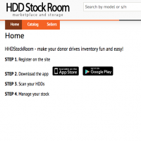 HDDStockRoom.com - cloud service for donor drives inventory